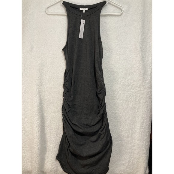 LAMade Womens Shirt Dress Size Large L Sleeveless Grey Racertop - Picture 1 of 7